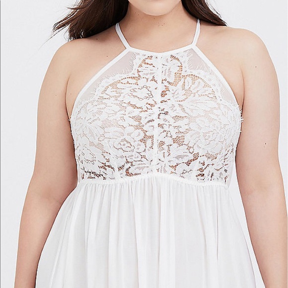 White Torrid Babydoll size 1X - Picture 2 of 7